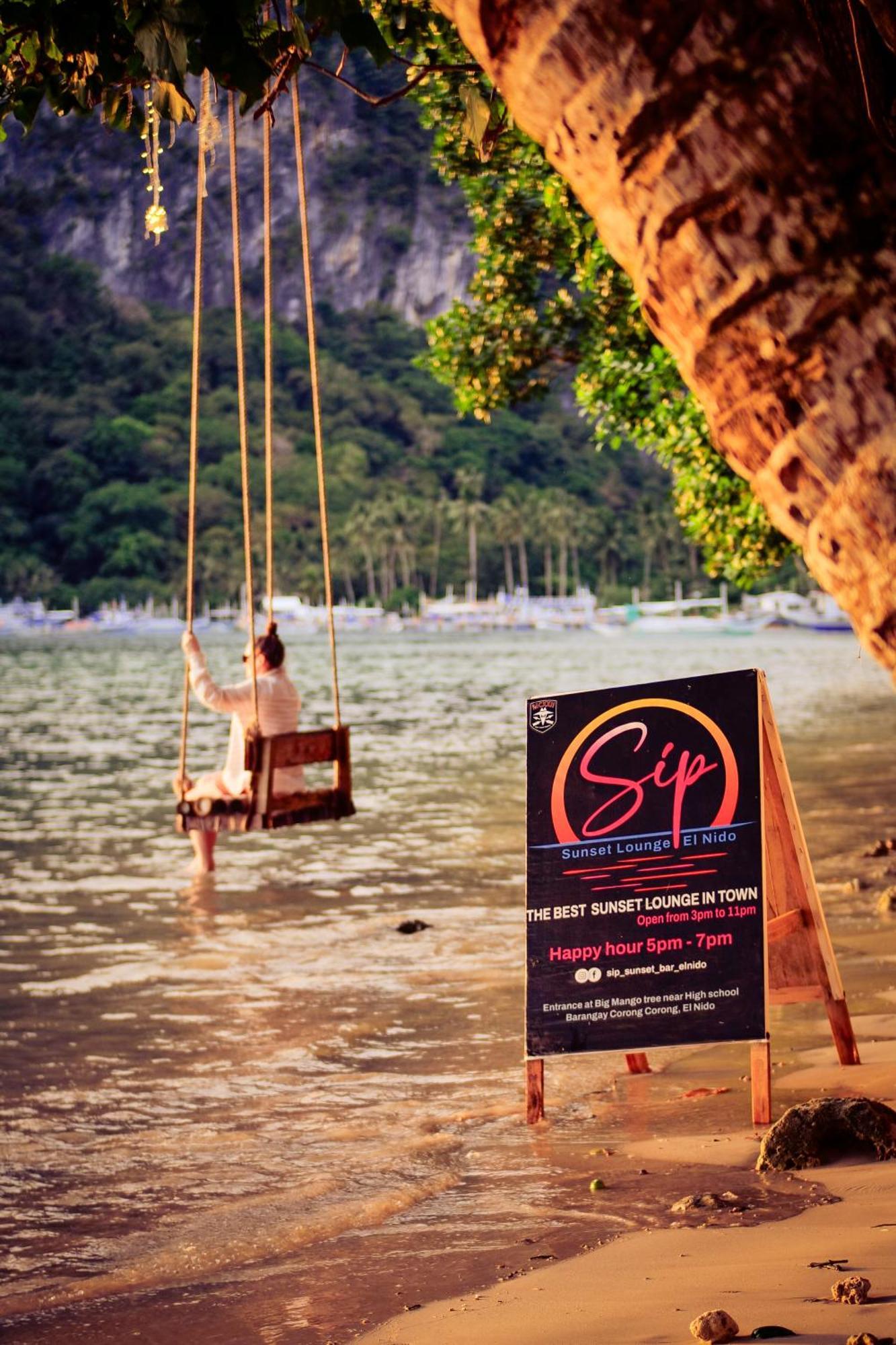 Sip Sunset Hostel And Lounge El Nido Bagian luar foto